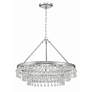 4_Calypso 25" Wide Polished Chrome Crystals 6-Light Chandelier more views