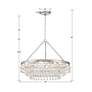 Calypso 25" Wide Polished Chrome Crystals 6-Light Chandelier in scene