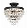 Calypso 3 Light Matte Black Semi Flush Mount