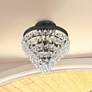 1_Calypso 3 Light Matte Black Semi Flush Mount