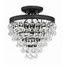3_Calypso 3 Light Matte Black Semi Flush Mount more views