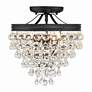 4_Calypso 3 Light Matte Black Semi Flush Mount more views