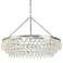 Calypso 30" Wide Polished Chrome and Crystal Chandelier