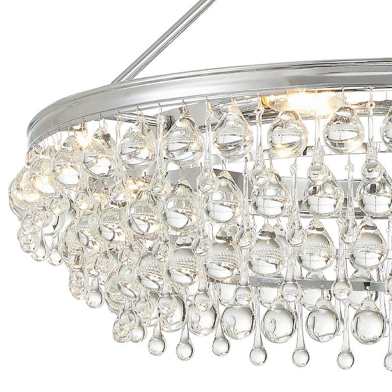 Image 2 Calypso 30" Wide Polished Chrome and Crystal Chandelier more views