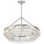 Calypso 30" Wide Polished Chrome and Crystal Chandelier