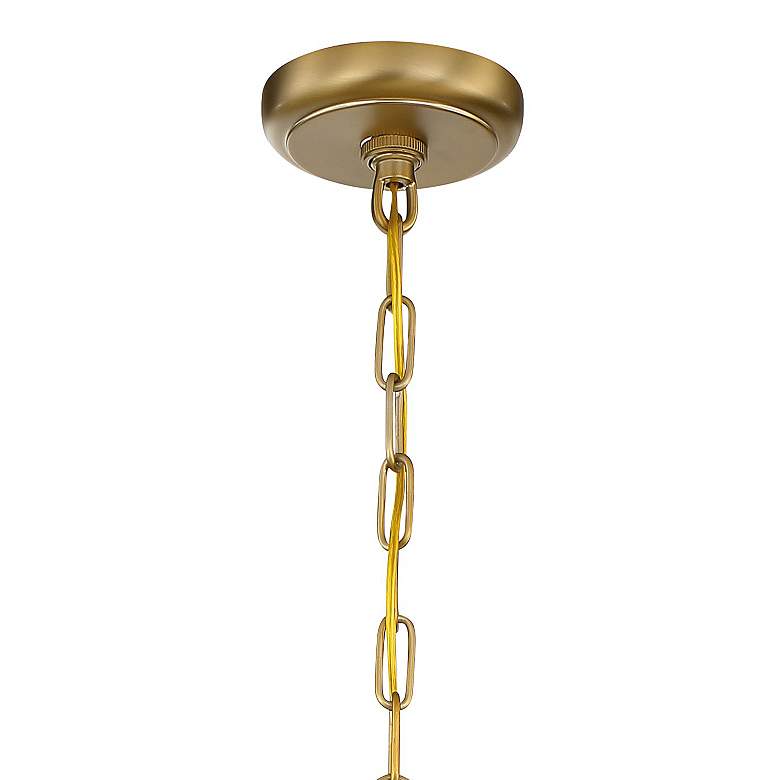 Image 5 Calypso 30 inchW Vibrant Gold and Crystal Teardrop Chandelier more views