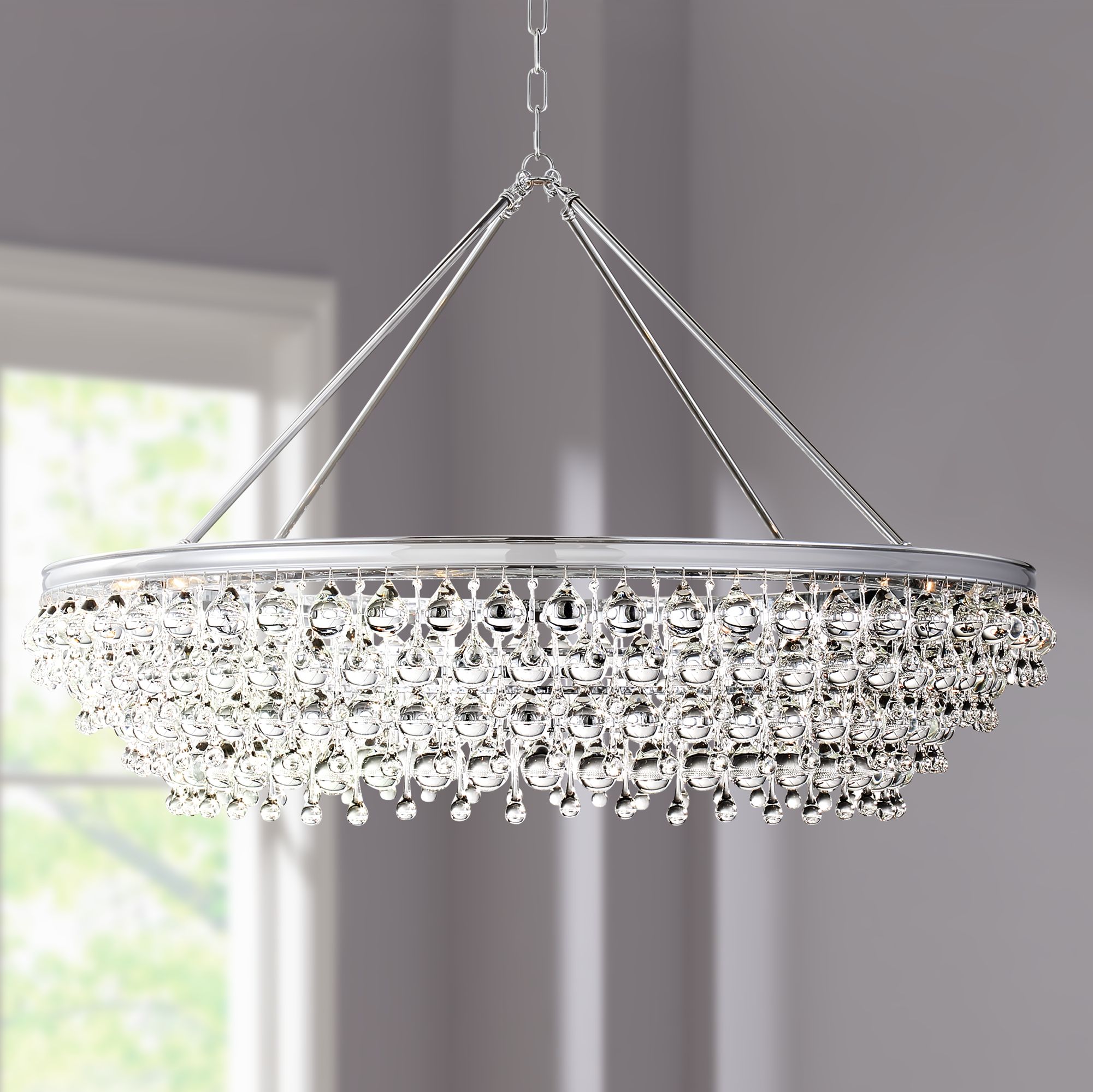 round lighting chandelier