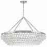 3_Calypso 40"W Chrome Round Kitchen Island Light Chandelier more views