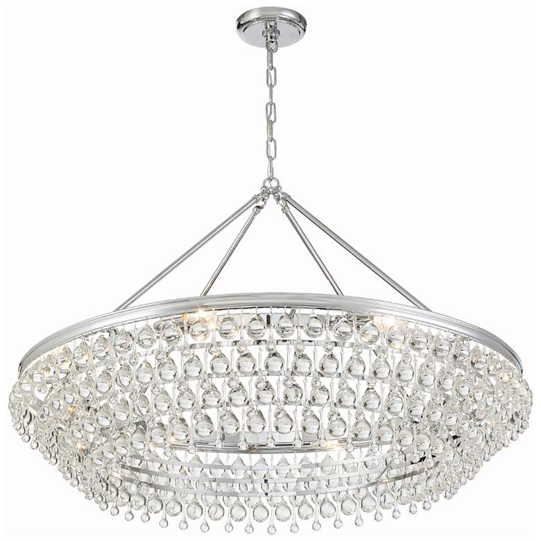 Image 4 Calypso 40"W Chrome Round Kitchen Island Light Chandelier more views