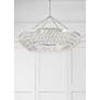 6_Calypso 40"W Chrome Round Kitchen Island Light Chandelier more views