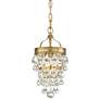 Calypso 7 1/2" Wide Vibrant Gold and Crystal Mini Chandelier
