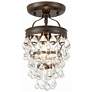 2_Calypso 7 1/4" Wide Vibrant Bronze Crystal Ceiling Light