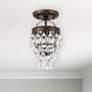 1_Calypso 7 1/4" Wide Vibrant Bronze Crystal Ceiling Light