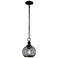 Calypso Mini Pendant in Matte Black with Matte Black Shade