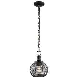Calypso Mini Pendant in Matte Black with Matte Black Shade