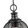 6_Calypso Mini Pendant in Matte Black with Matte Black Shade more views