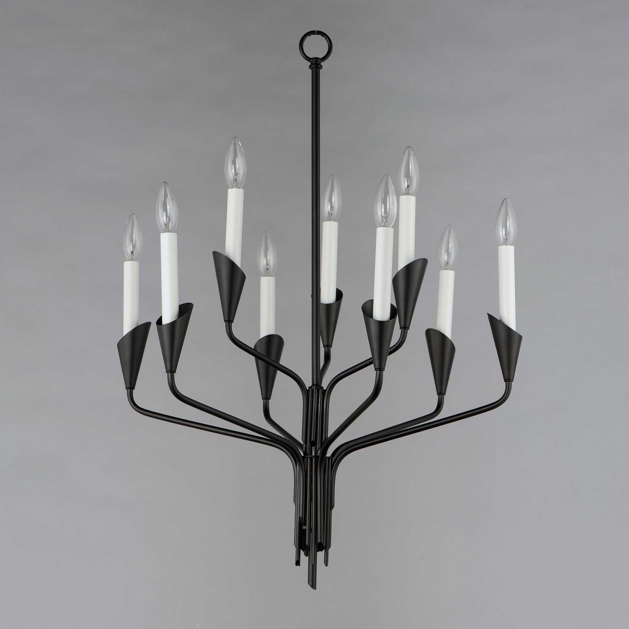 Image 2 Calyx 9-Light 24.5" Wide Chandelier - Black more views