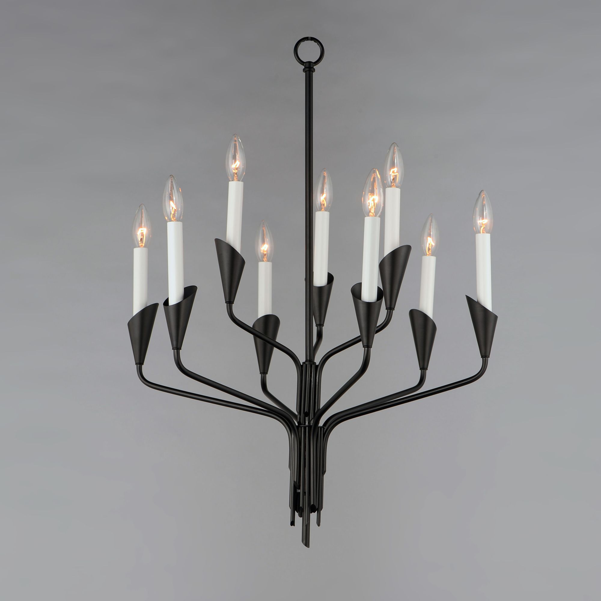 Image 3 Calyx 9-Light 24.5" Wide Chandelier - Black more views