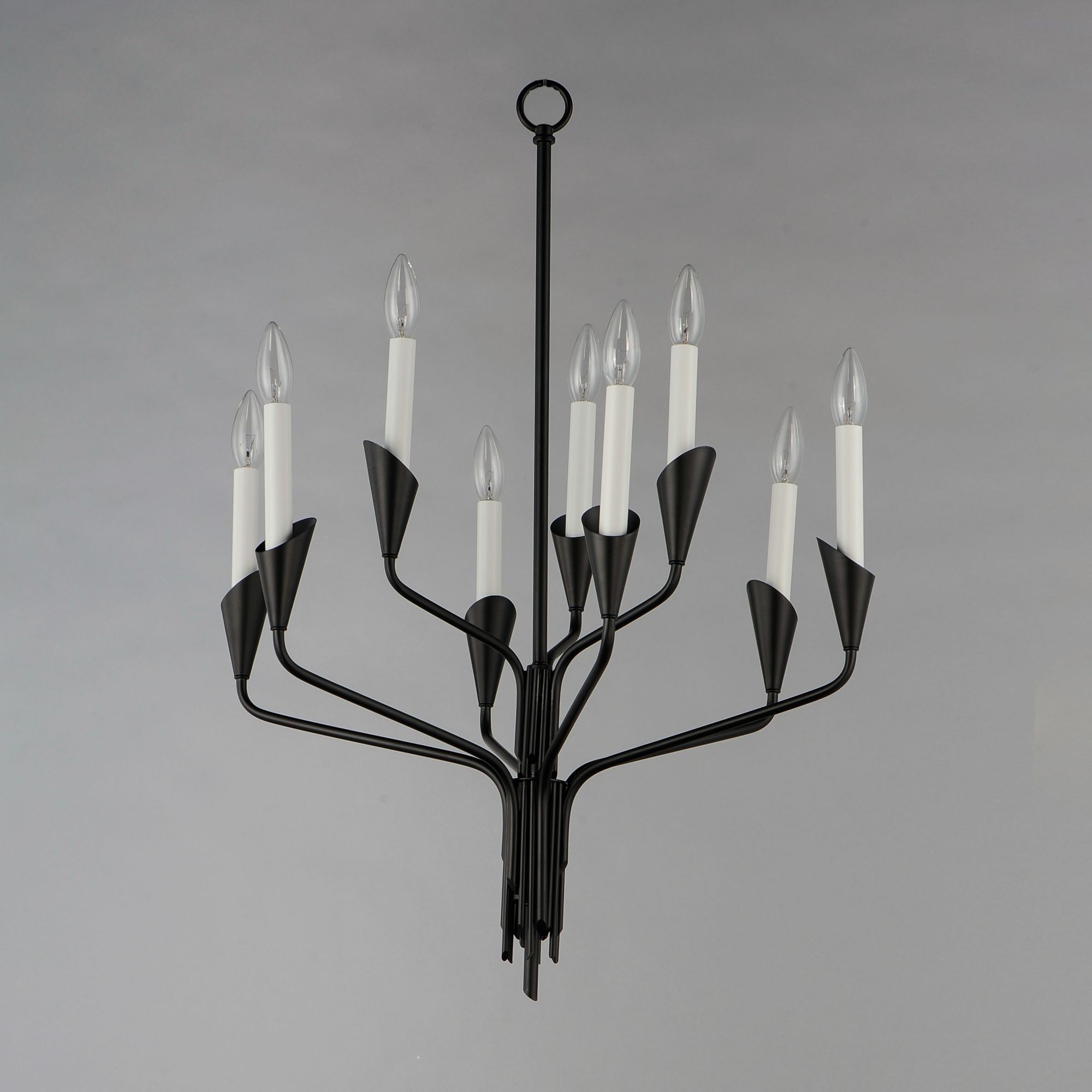 Image 4 Calyx 9-Light 24.5" Wide Chandelier - Black more views
