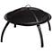 Camano 26" Wide Portable Outdoor Steel Fire Pit