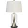 Camargo Clear Glass and Antique Brass Table Lamp