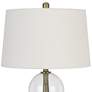 Camargo Clear Glass and Antique Brass Table Lamp