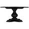 Camargue 60" Wide Iron Brown Rustic Wood Round Dining Table