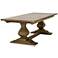 Camargue 96" Wide Albany Rustic Wood Pedestal Dining Table
