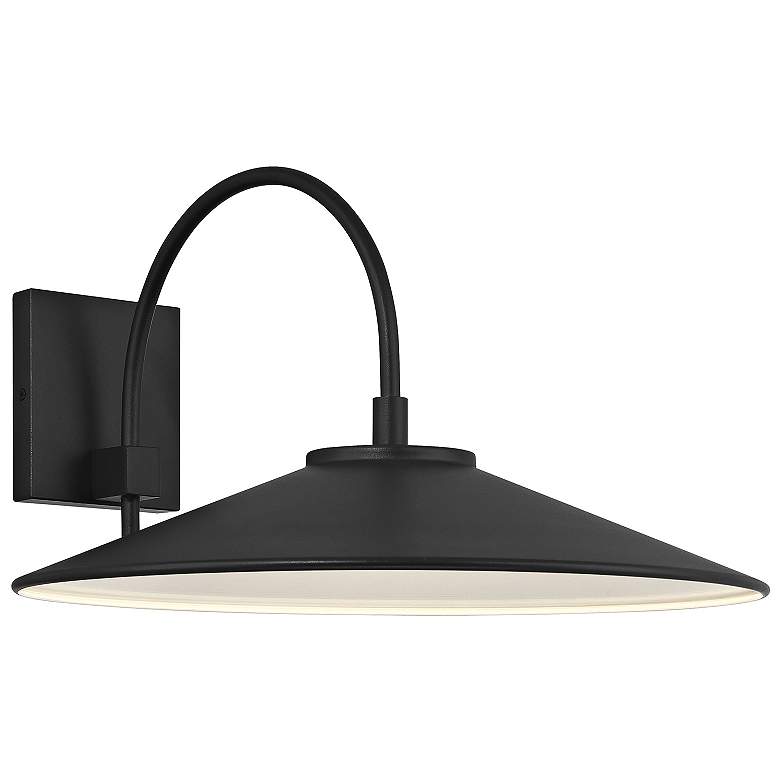 Image 2 Camas 12.25" High Black Outdoor LED Wall Mount