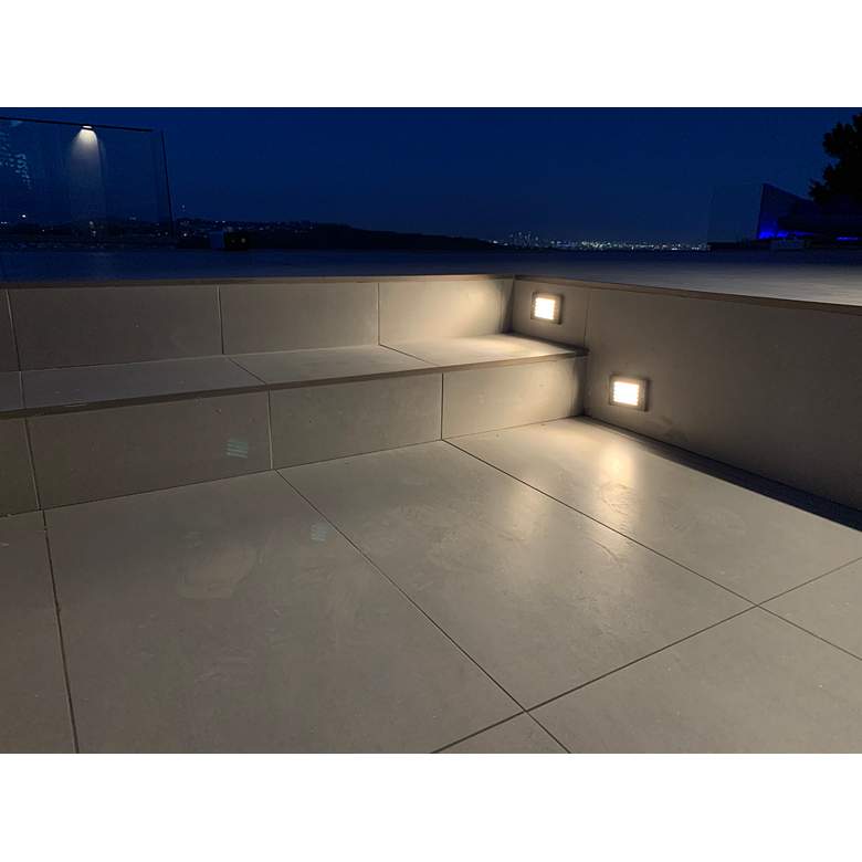 Image 2 Camas 4 1/2" Wide Bronze LED Surface Step Light more views