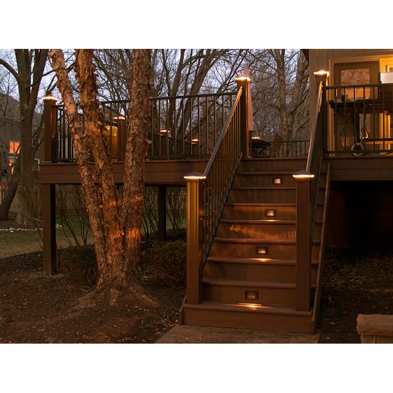 Image 3 Camas 4 1/2" Wide Bronze LED Surface Step Light more views