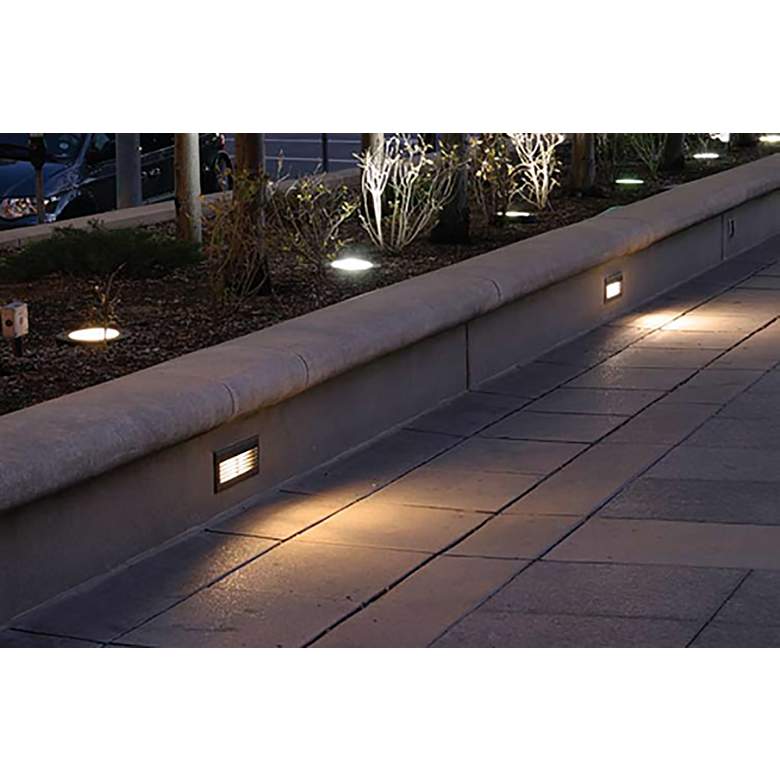 Image 3 Camas 9" Wide Bronze LED Surface Step Light more views