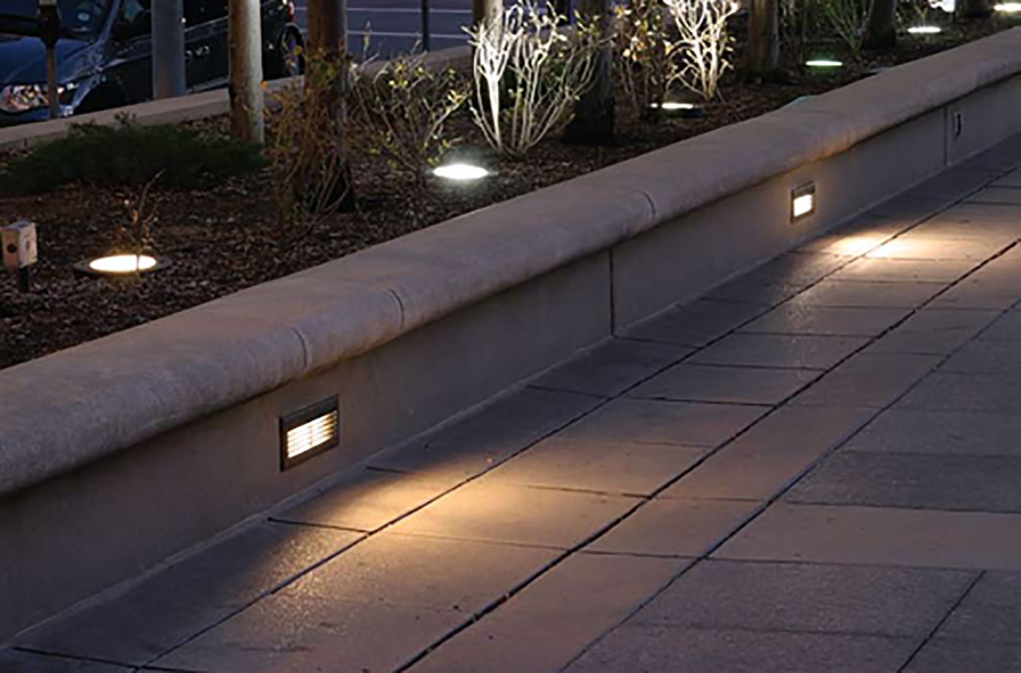Camas 9" Wide Bronze LED Surface Step Light Image 3