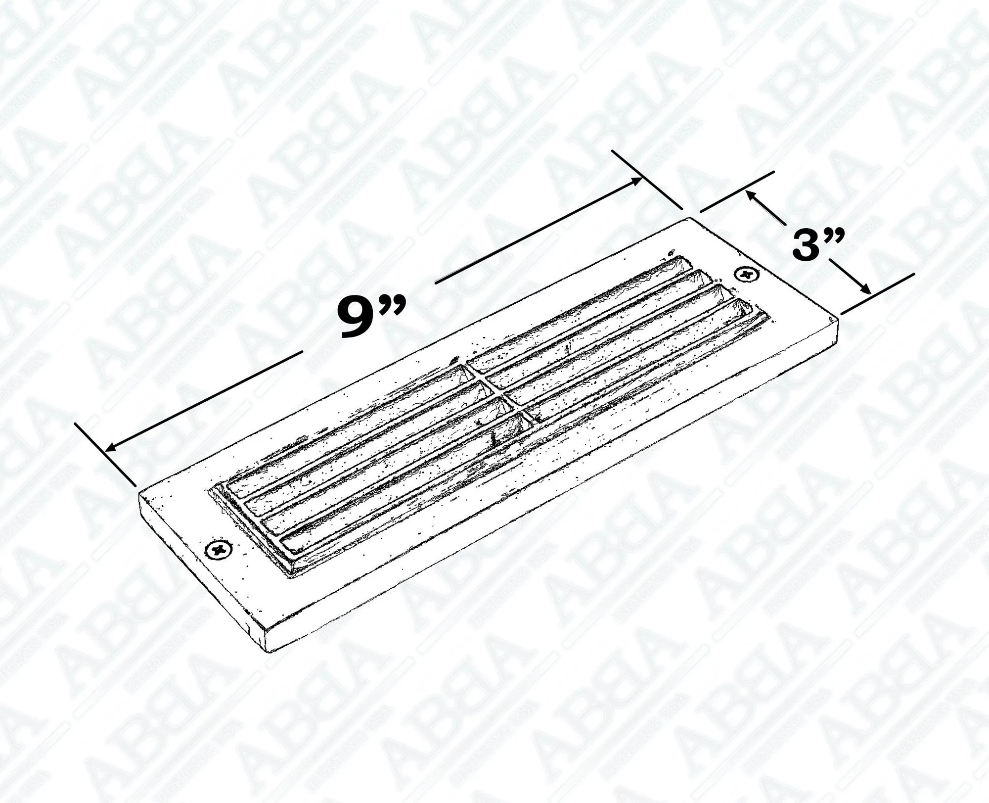 Camas 9" Wide Bronze LED Surface Step Light Image 4