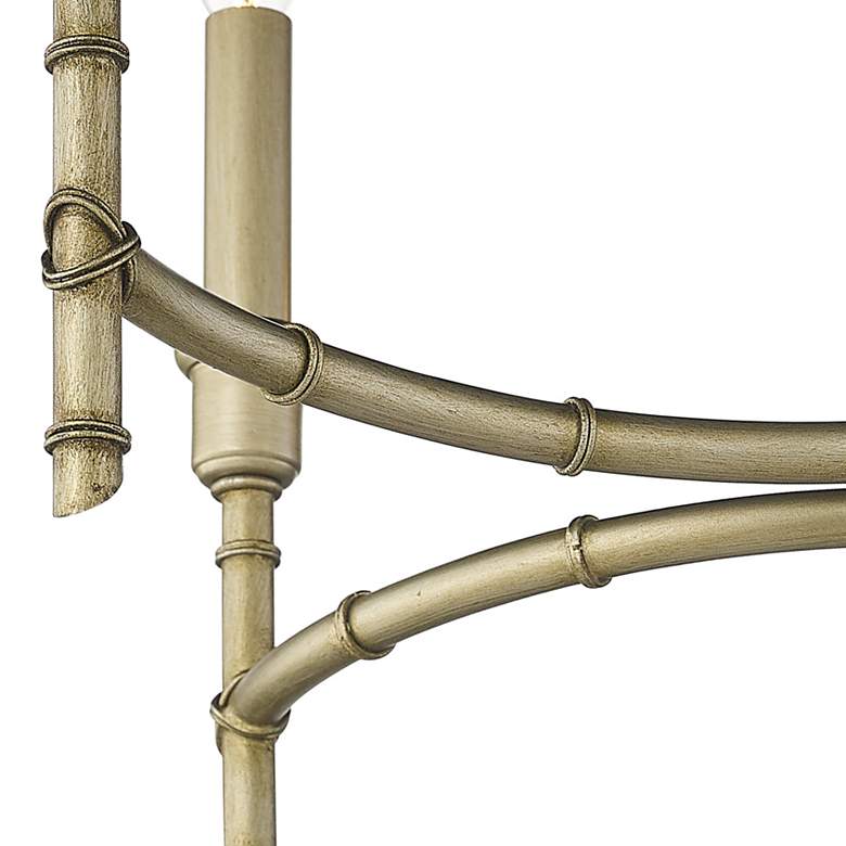 Image 4 Cambay 25" Wide White Gold Metal 6-Light Chandelier more views