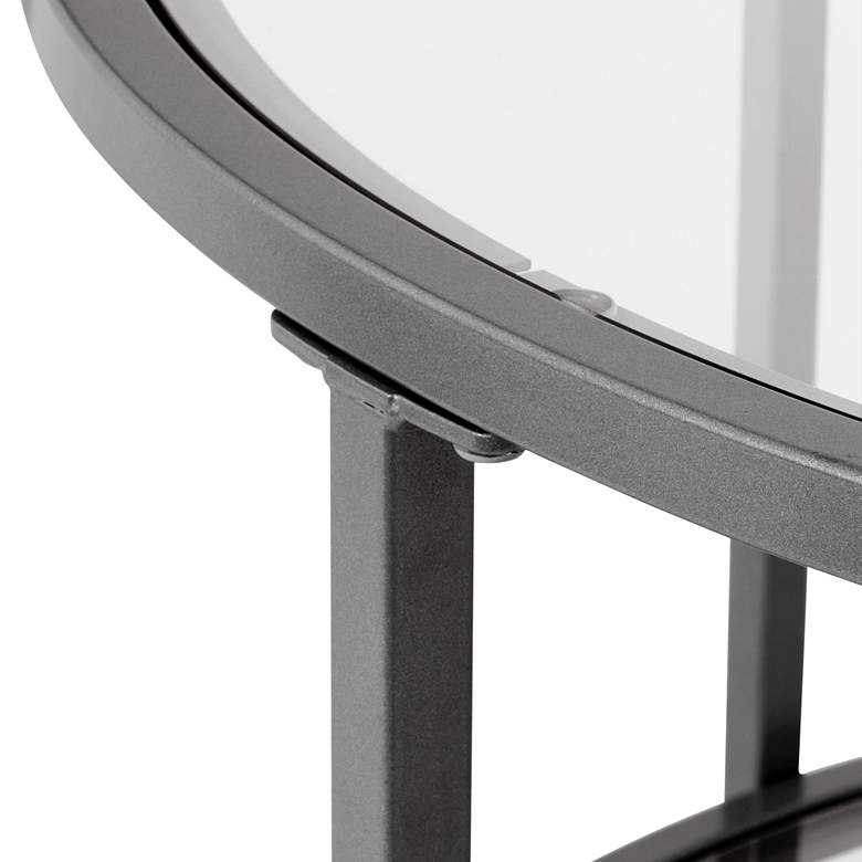 Image 4 Camber 19 1/2" Wide Pewter Gray Nesting Side Tables Set of 2 more views