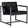 Camber Black Blended Leather Accent Chair