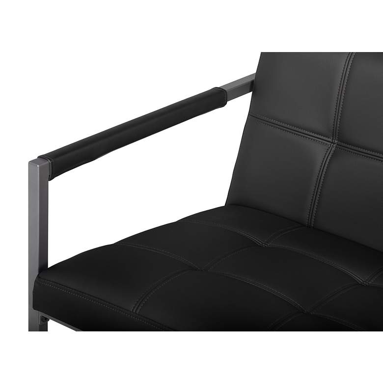 Image 4 Camber Black Blended Leather Accent Chair more views