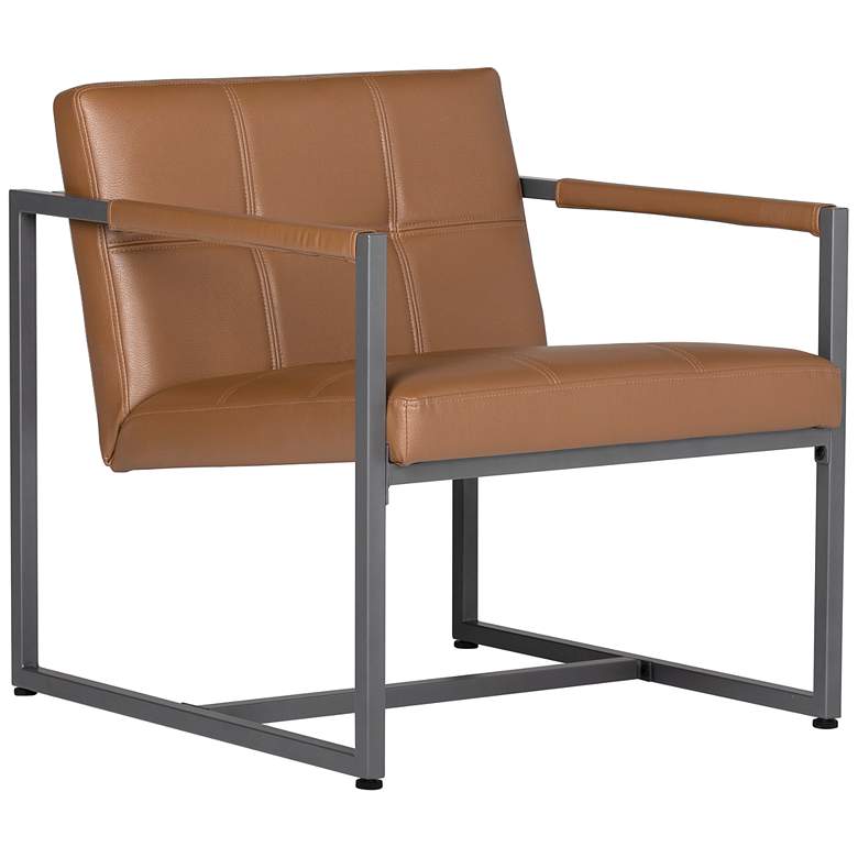Image 2 Camber Caramel Brown Blended Leather Accent Chair