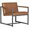 Camber Caramel Brown Blended Leather Accent Chair