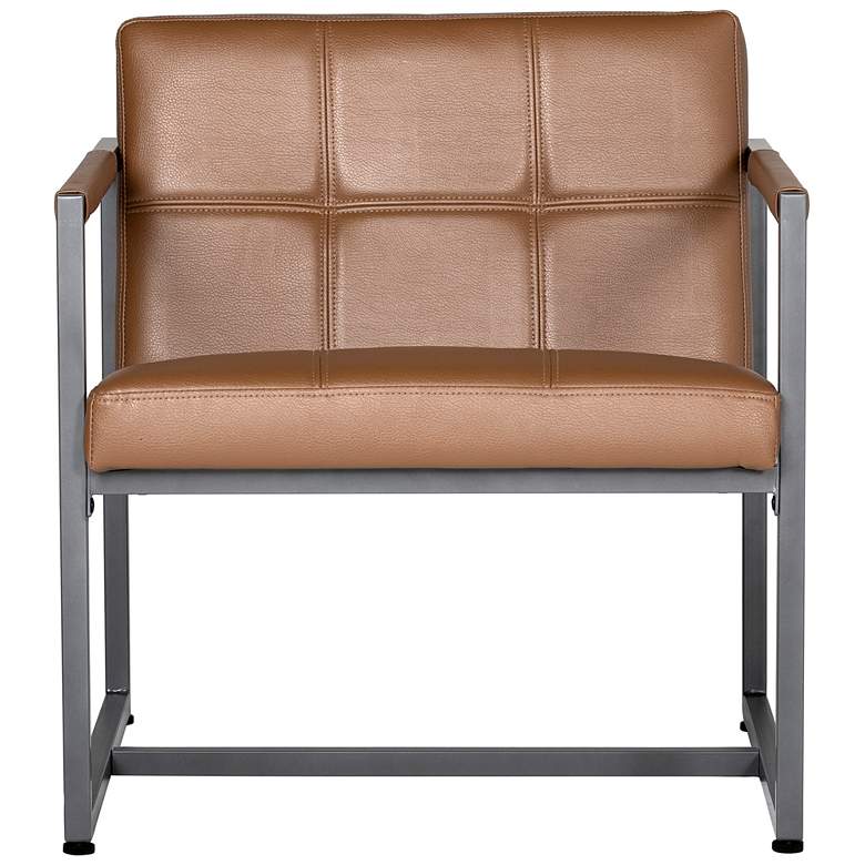 Image 5 Camber Caramel Brown Blended Leather Accent Chair more views