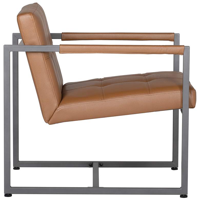 Image 7 Camber Caramel Brown Blended Leather Accent Chair more views