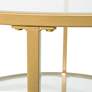 Camber Elite Gold Steel Nesting Coffee Tables Set of 2 in scene