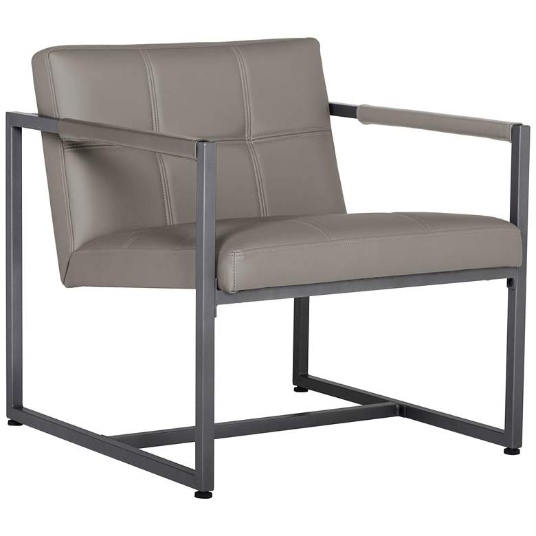 Image 2 Camber Mushroom Blended Leather Accent Chair