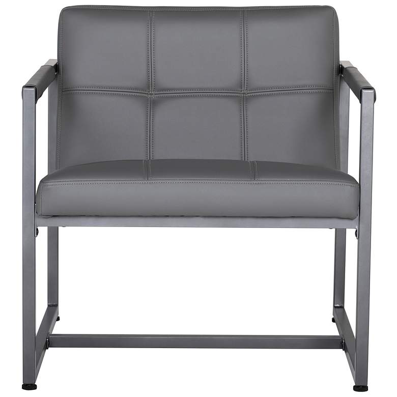 Image 6 Camber Smoke Blended Leather Accent Chair more views