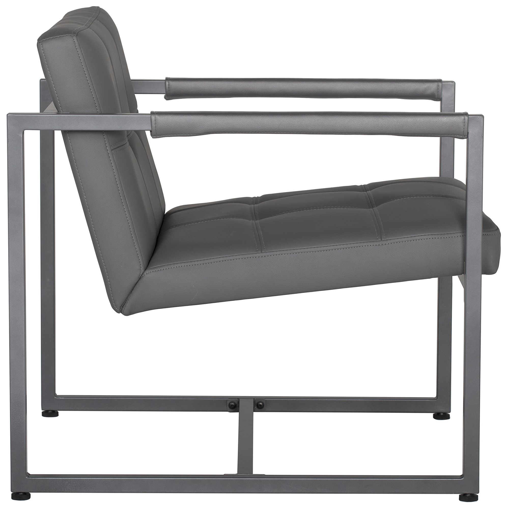 Camber Smoke Blended Leather Accent Chair