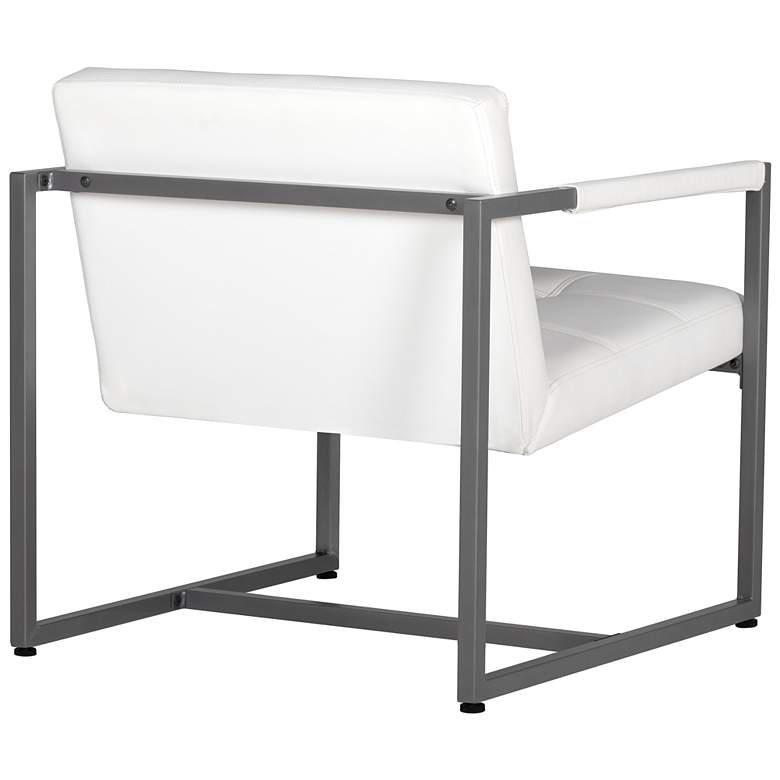 Image 4 Camber White Blended Leather Accent Chair more views