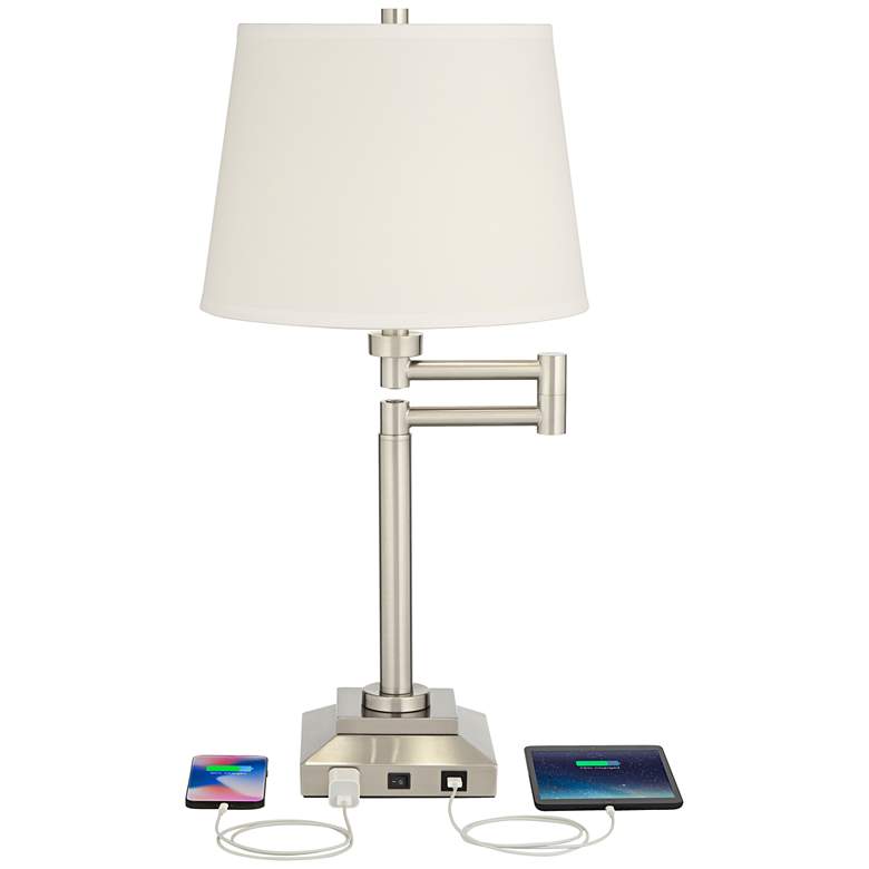 Camber Workstation Desk Lamp with Outlet and USB Port more views