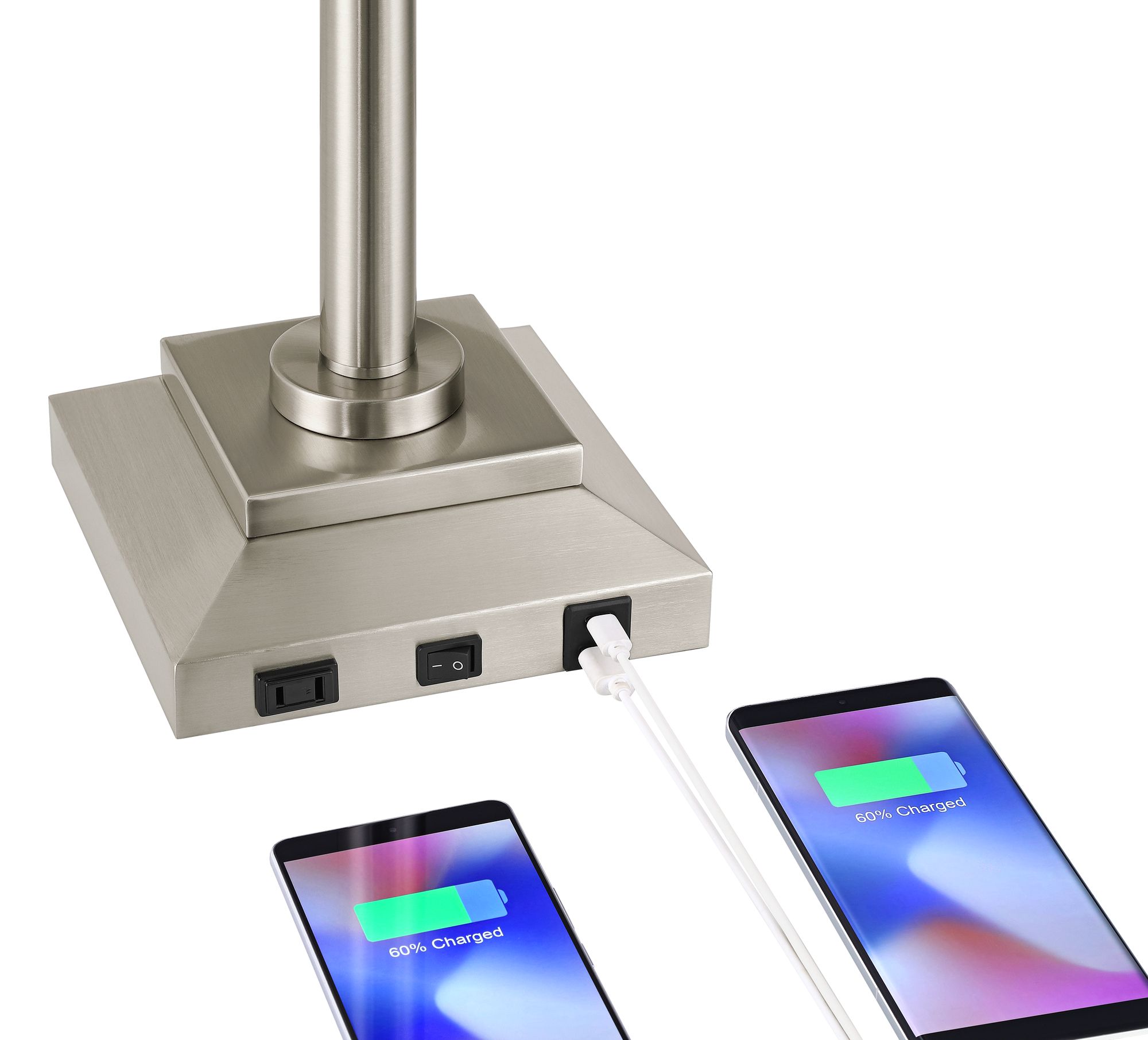 Camber Workstation Desk Lamp with Outlet and USB Port 8N532 Lamps Plus