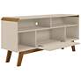 Camberly 53 1/2" Wide Off-White Wood 5-Shelf TV Stand